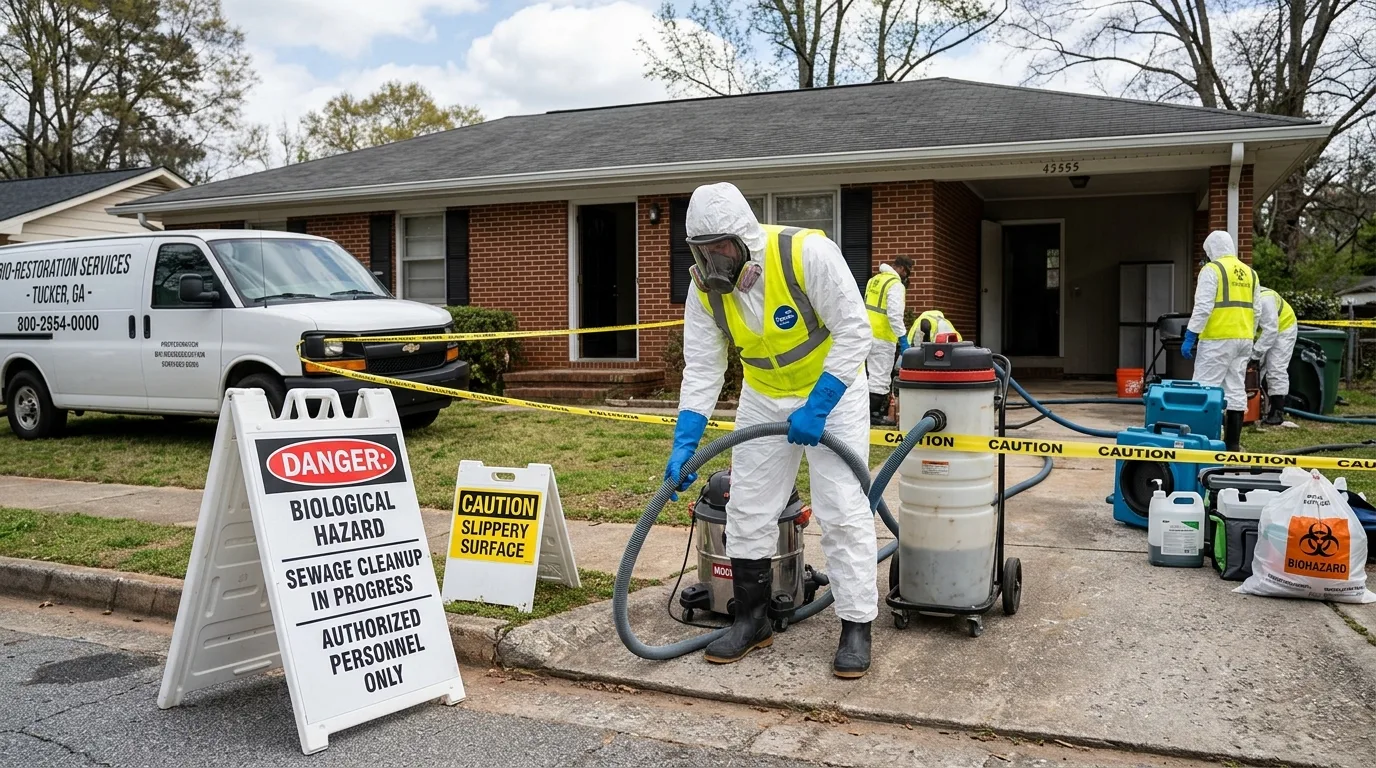 Sewage Backup Cleanup in DeKalb County: Health & Safety